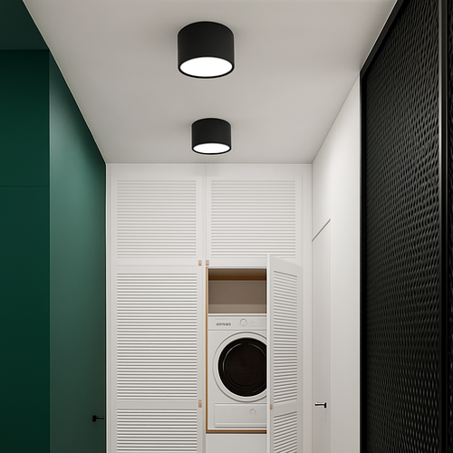 spot rond monté en Surface nordique Led petit projecteur couloir entrée lumière allée lumière éclairage intérieur - vue 6 sur 6