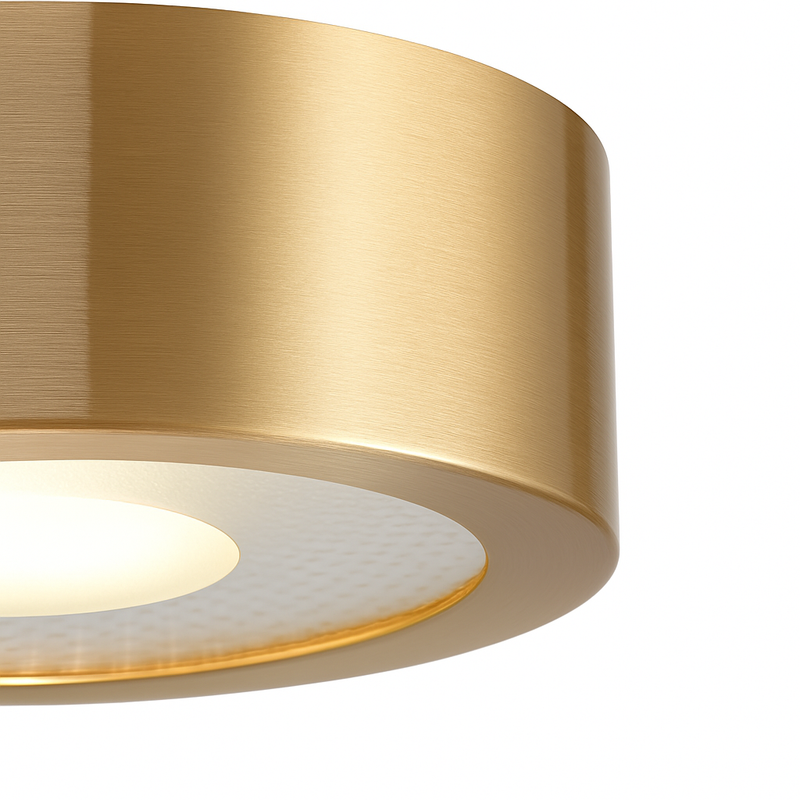 spots nordiques en cuivre led de luxe circulaires