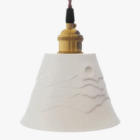 suspension Style japonais Zen en céramique chez l'habitant salon montagne ombre chambre en laiton LED lumières