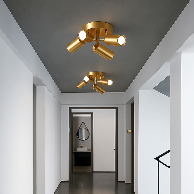 Surface LED Lustre Plafonnier Salle À Manger Décoration De La Maison Fond Projecteur Escaliers Chevet Angle Lumières Réglables