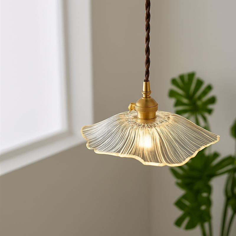suspension américaine fleur verre pour décoration intérieure