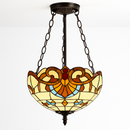 suspension antique style tiffany pour éclairage rétro et coloré