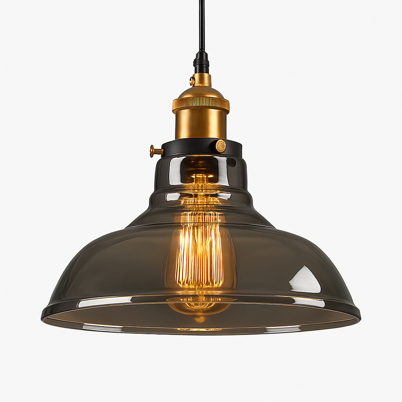 Suspension avec abat-jour en verre Loft