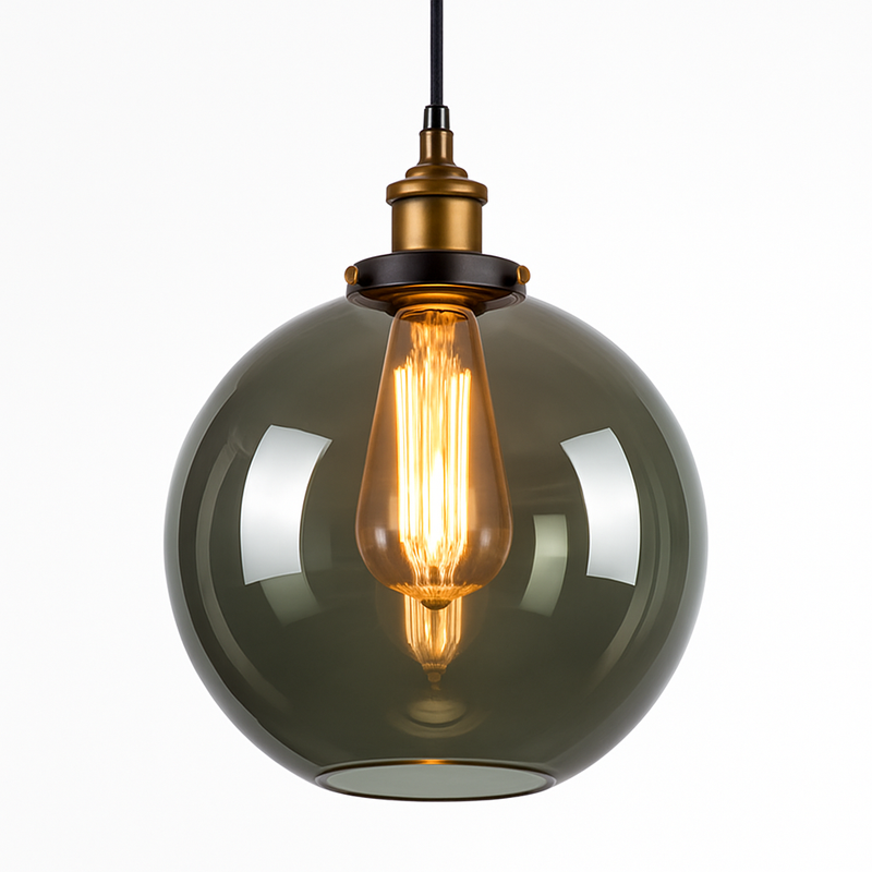 Suspension avec abat-jour en verre Loft