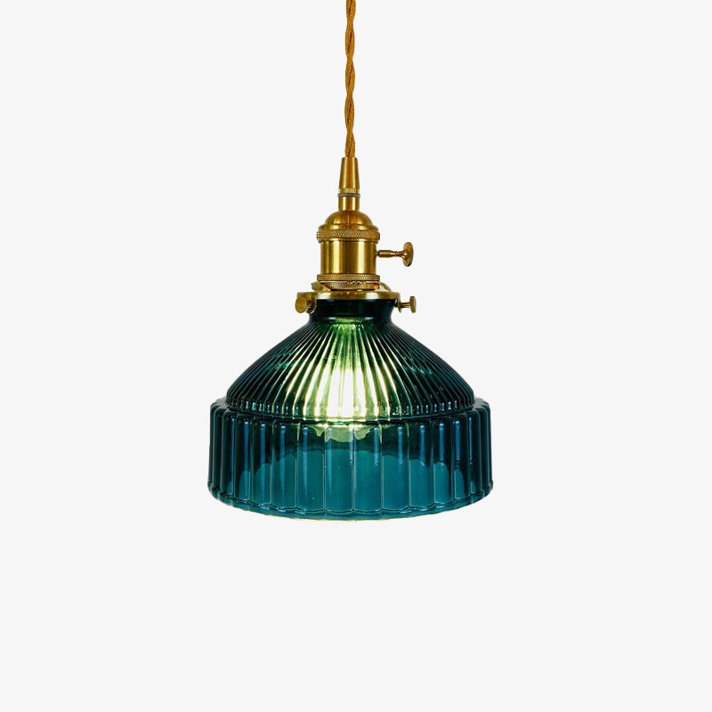Blue lamp shades