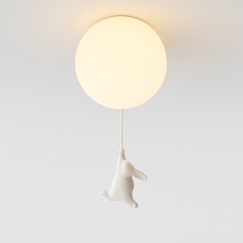 Suspension avec boule en verre et ours suspendu - vue 20 sur 26