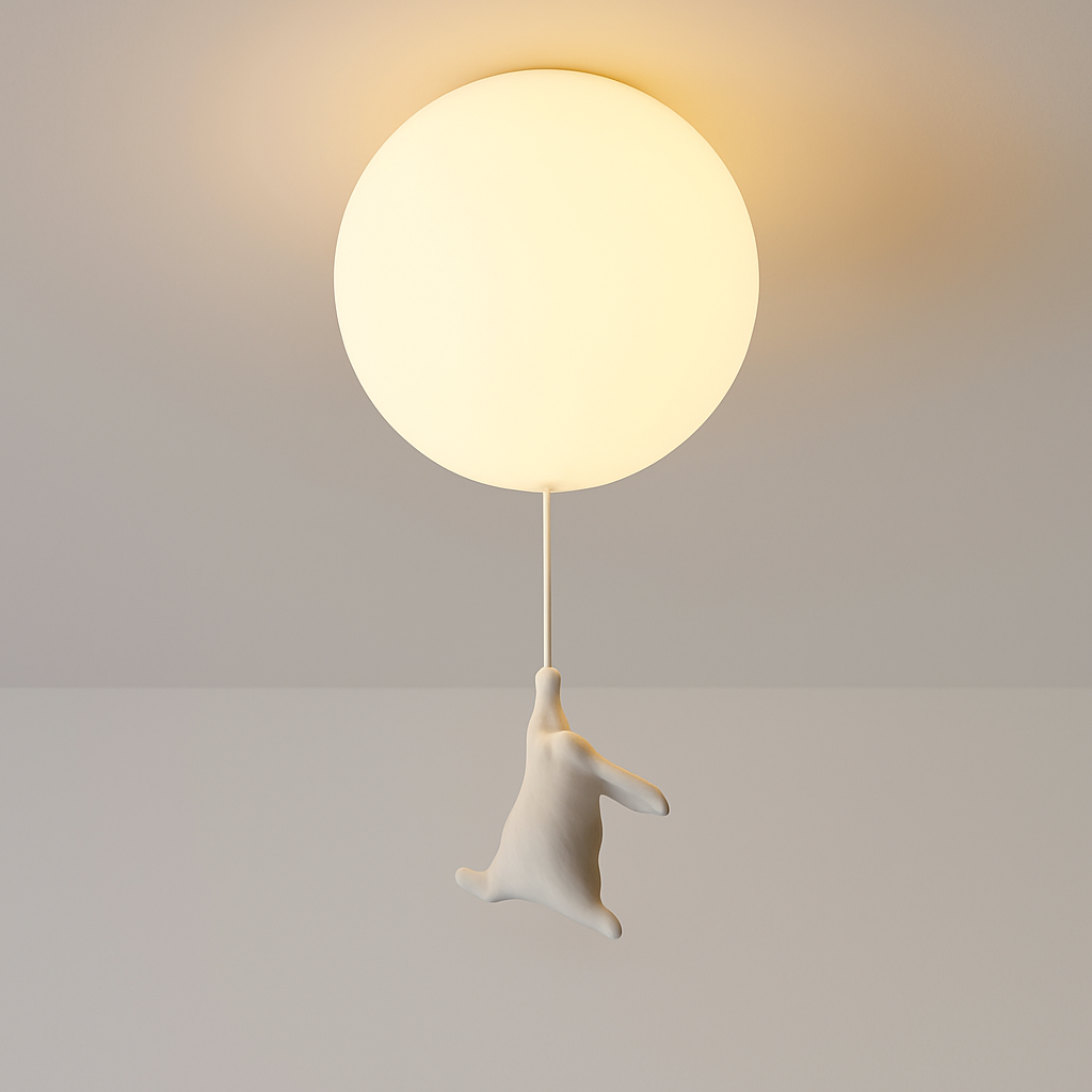 Suspension avec boule en verre et ours suspendu - vue 20 sur 26