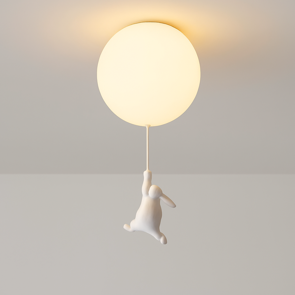 Suspension avec boule en verre et ours suspendu - vue 21 sur 26
