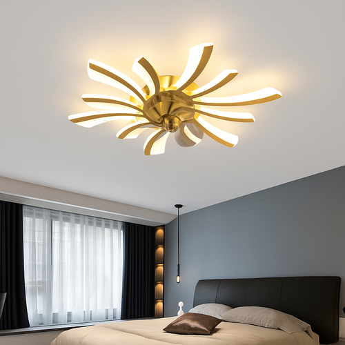 Pendant ceiling light with remote control for modern home lighting - vue 4 sur 18