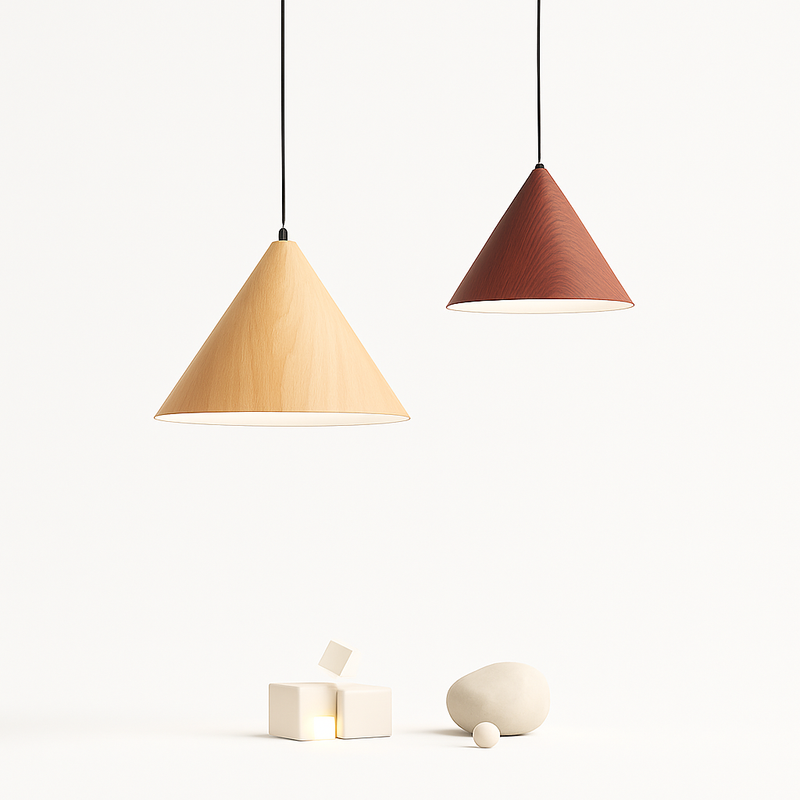 Suspension bois grain simple moderne jap vintage bar