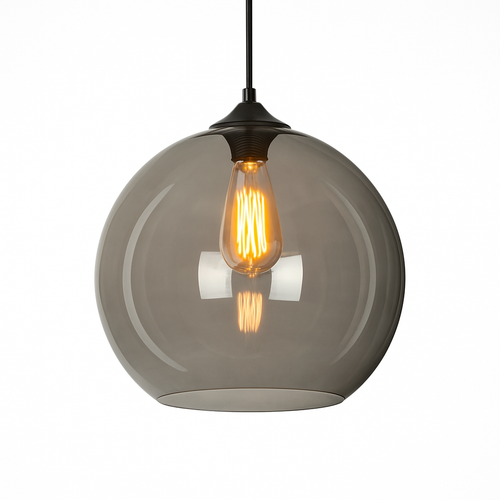 Suspension boule en verre moderne Clear