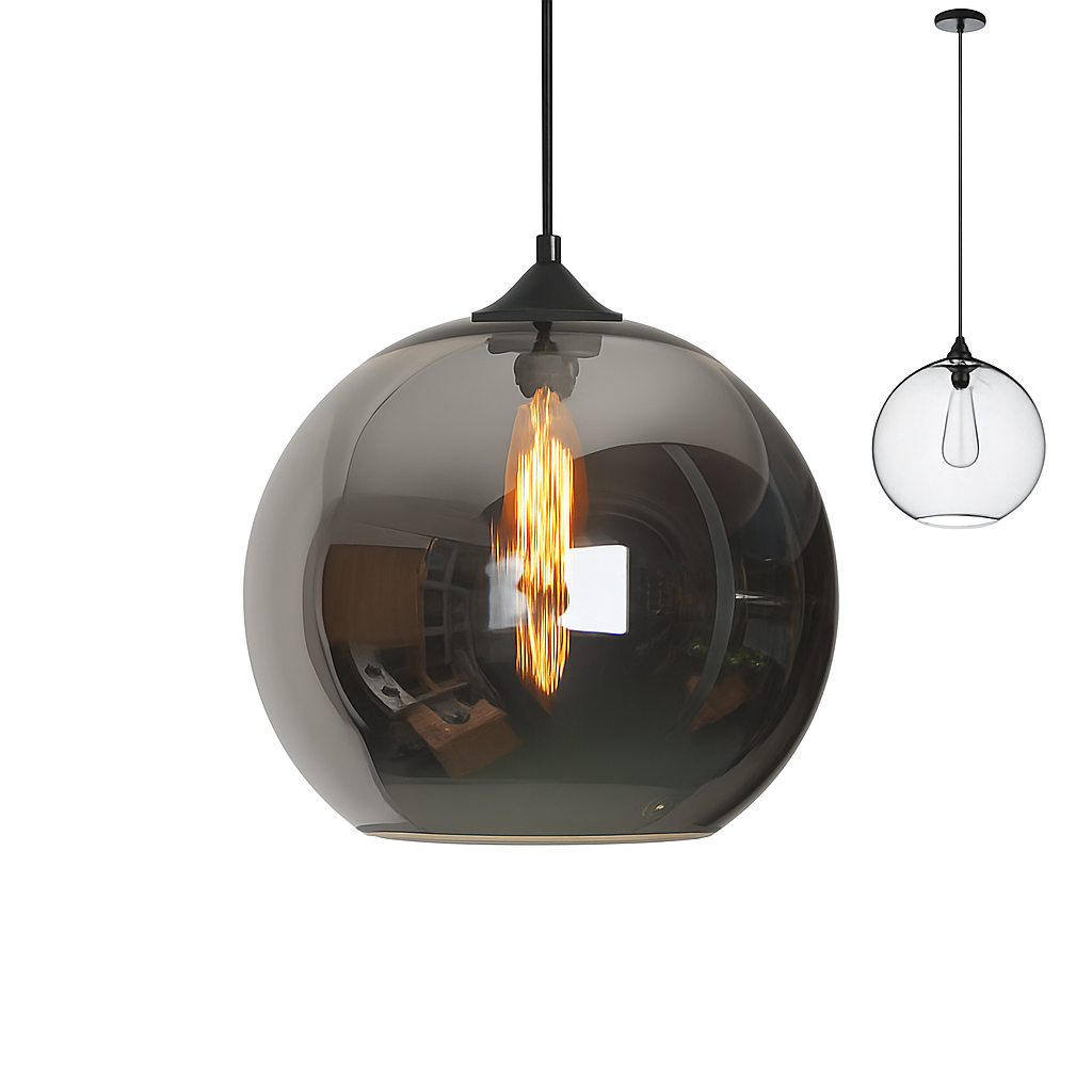 Suspension boule en verre moderne Clear - vue 7 sur 7
