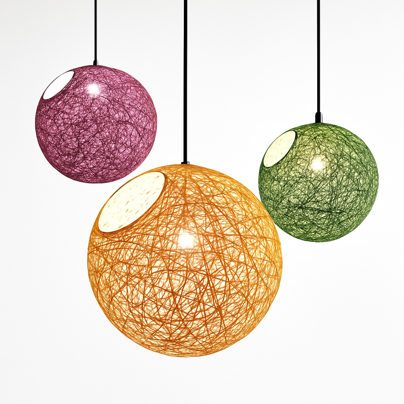 Suspension boule papier Wicker