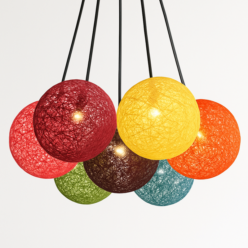 Suspension boule papier Wicker