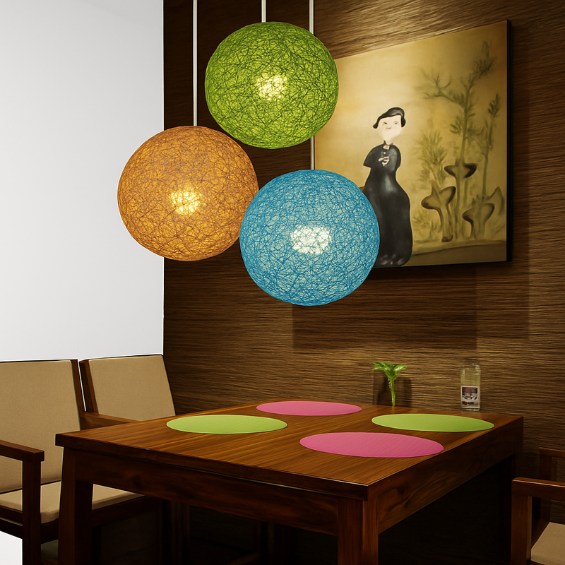 Suspension boule papier Wicker