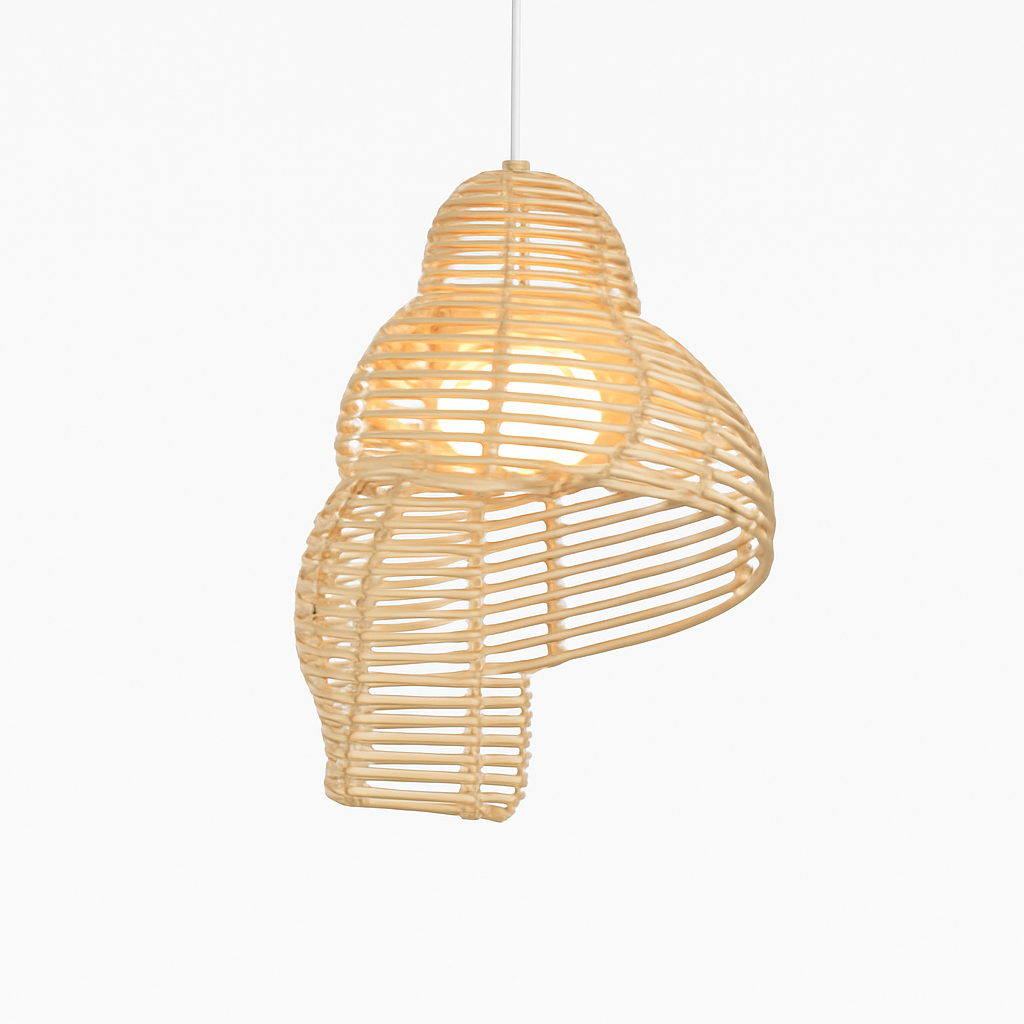Suspension coquillage spirale en bois Pastoral - vue 6 sur 8