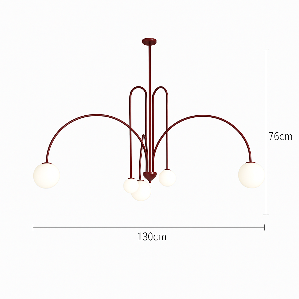 suspension créative en verre pour décoration intérieure moderne - vue 12 sur 12