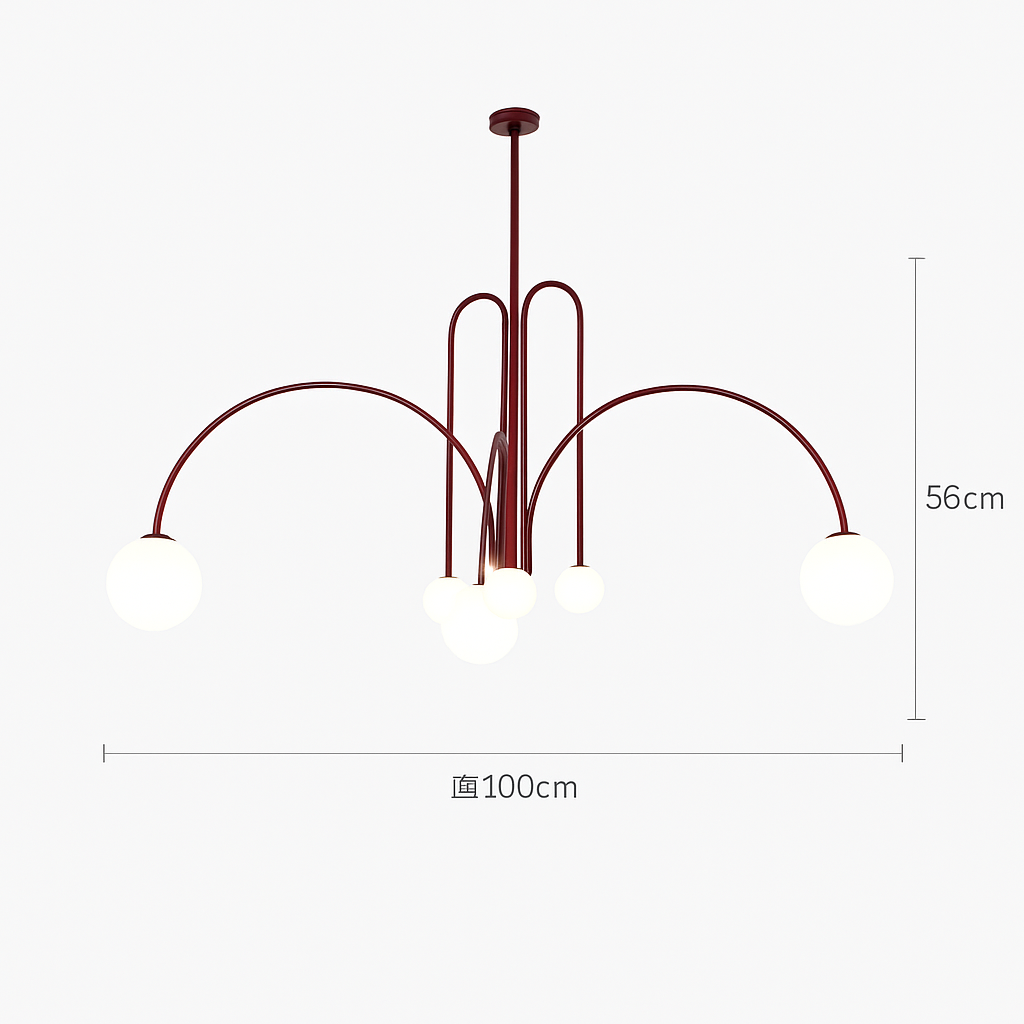 suspension créative en verre pour décoration intérieure moderne - vue 7 sur 12
