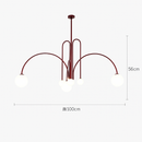 suspension créative en verre pour décoration intérieure moderne