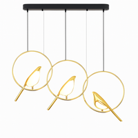 Creative magpie bird pendant light, simple wall lamp, luxury LED chandelier for living room, restaurant, study or home