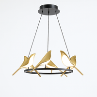 Creative magpie bird pendant light, simple wall lamp, luxury LED chandelier for living room, restaurant, study or home
