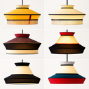 Minimalist wabi-sabi fabric decorative pendant light for modern interior lighting