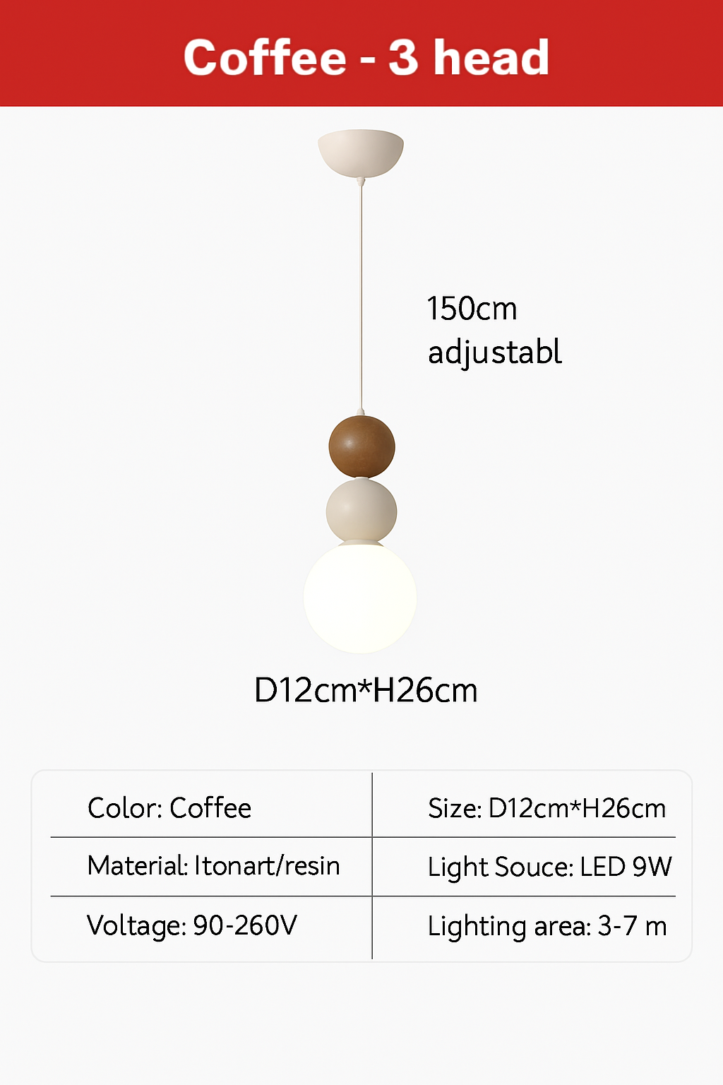 suspension danoise led boule lumineuse pour décoration intérieure - vue 22 sur 29