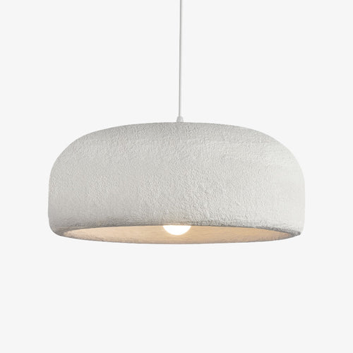 Suspension design avec abat-jour arrondi blanc Mango - vue 2 sur 6