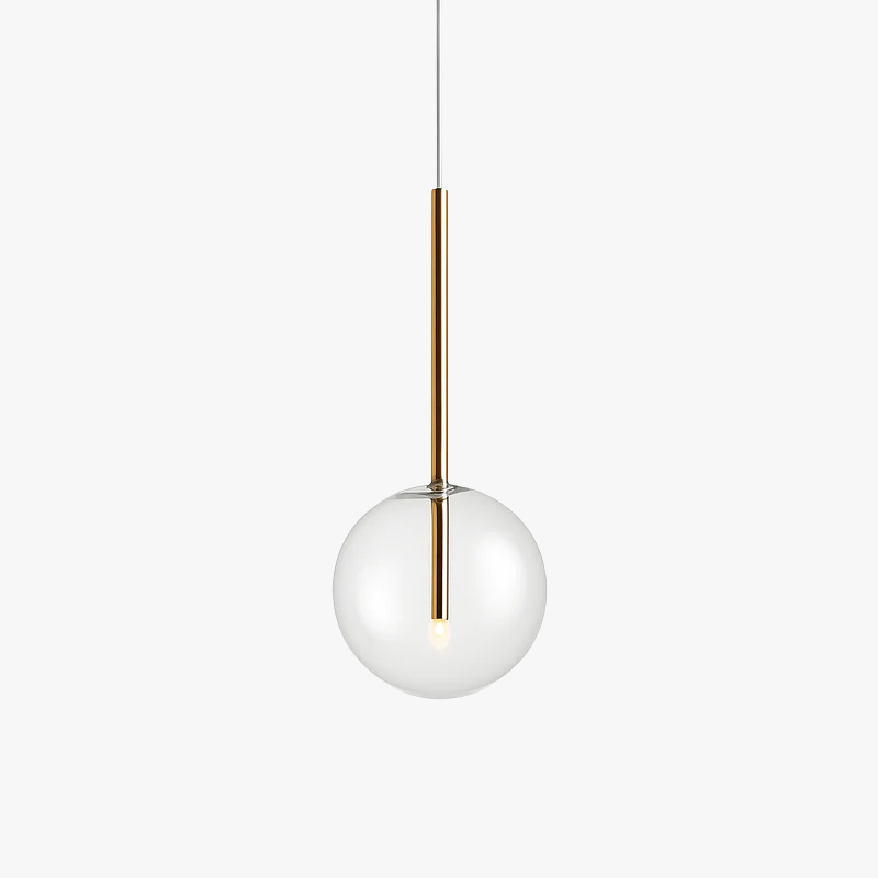 Suspension design avec boule en verre suspendue Dixie