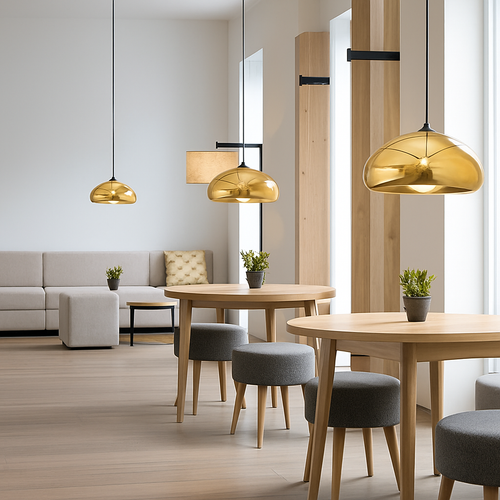 Suspension design chromée de couleur Xoni