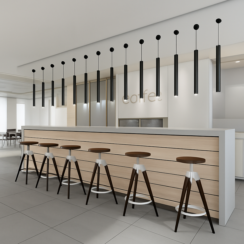 Suspension design cylindrique à LED Cob