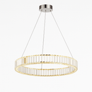 Suspension design dorée LED avec anneau en verre Luxury