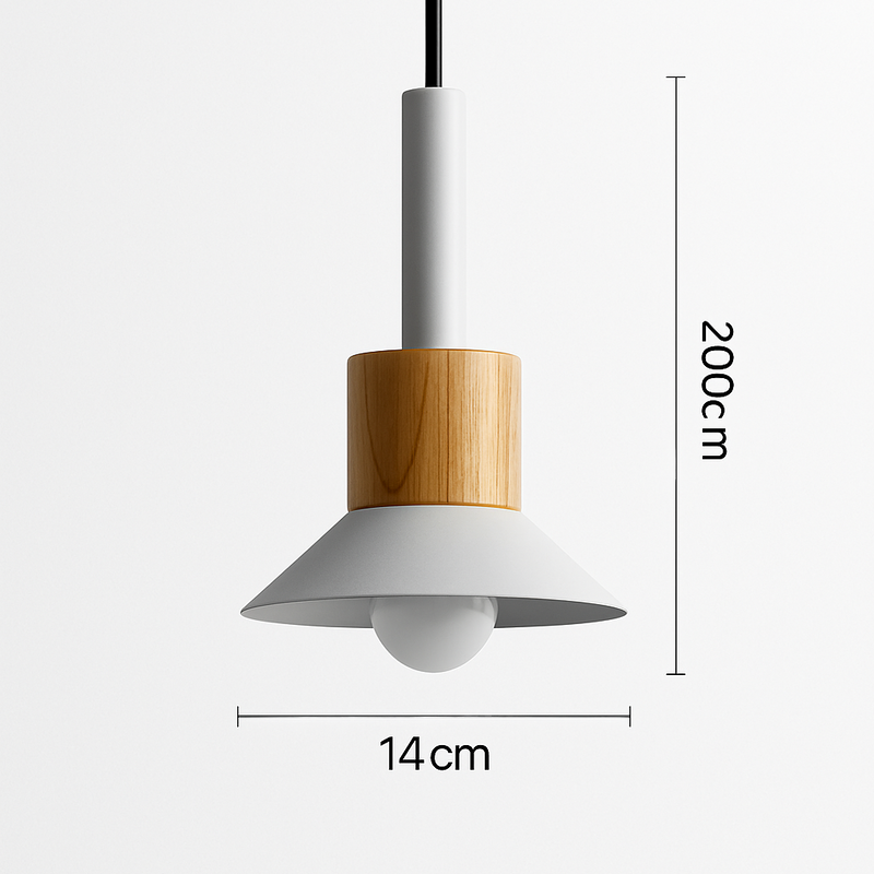 Suspension design en bois et métal de différentes formes Window