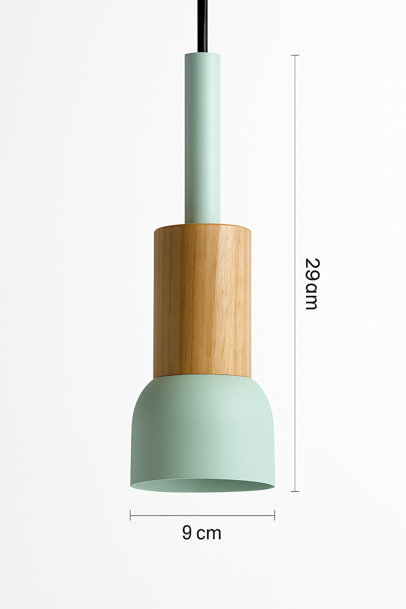 Suspension design en bois et métal de différentes formes Window