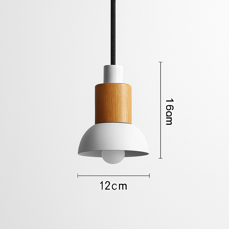 Suspension design en bois et métal de différentes formes Window