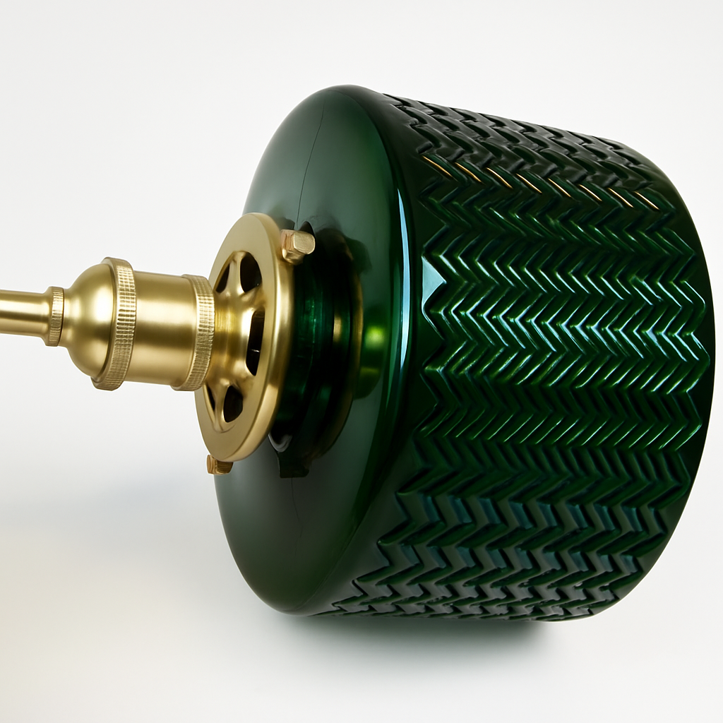 Suspension design en verre vert minimaliste japonais - vue 4 sur 13