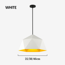 Suspension design géométrique polygonale de couleur Diamond