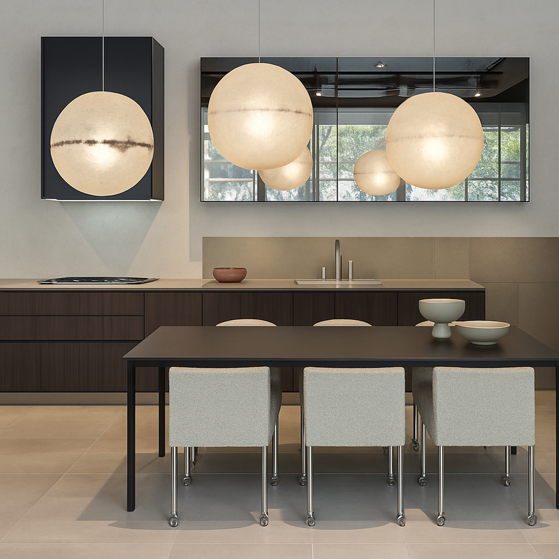 suspension design italien haut de gamme pour décoration esthétique