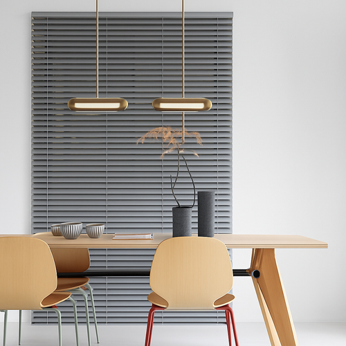 Suspension design LED avec double base dorée arrondie style Luxury
