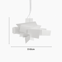 Suspension design LED avec plusieurs plaques colorées Italian Lofty