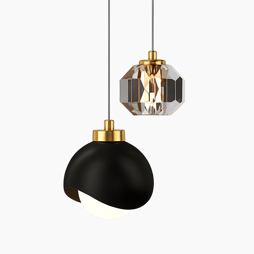 Suspension design LED à double sources lumineuses Thea - vue 2 sur 9