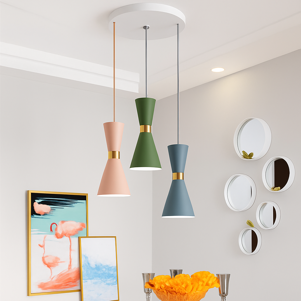 Suspension design LED en aluminium Funnel - vue 10 sur 16