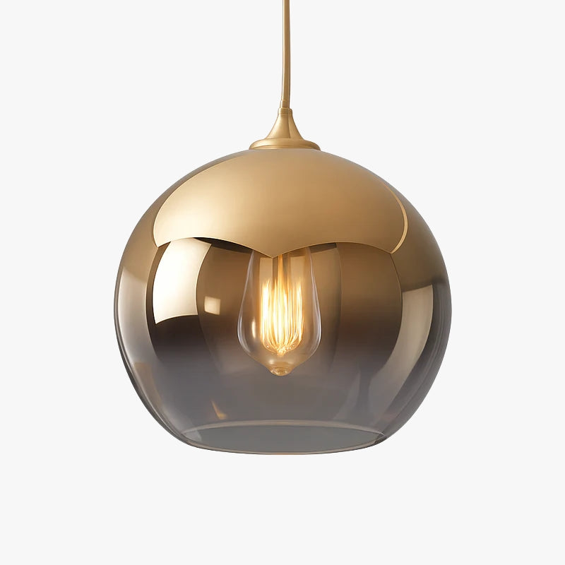Suspension design LED en boule de verre Loft