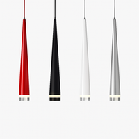 Suspension design LED en forme de cône (plusieurs couleurs)
