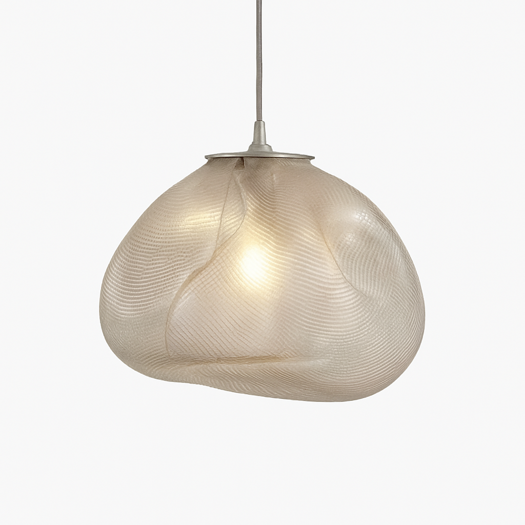 Suspension design à LED en verre soufflé style hang - vue 8 sur 8