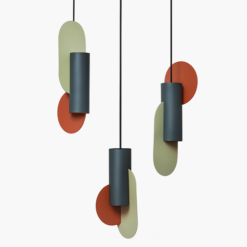 Suspension design LED formes colorés Afric