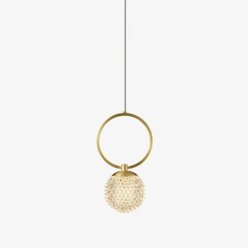 Suspension design LED luxury en verre cristal Ball