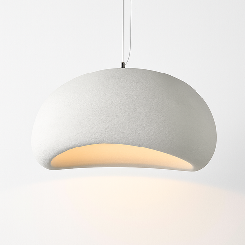 Minimalist designer LED pendant light with original Boaz shape - vue 8 sur 9