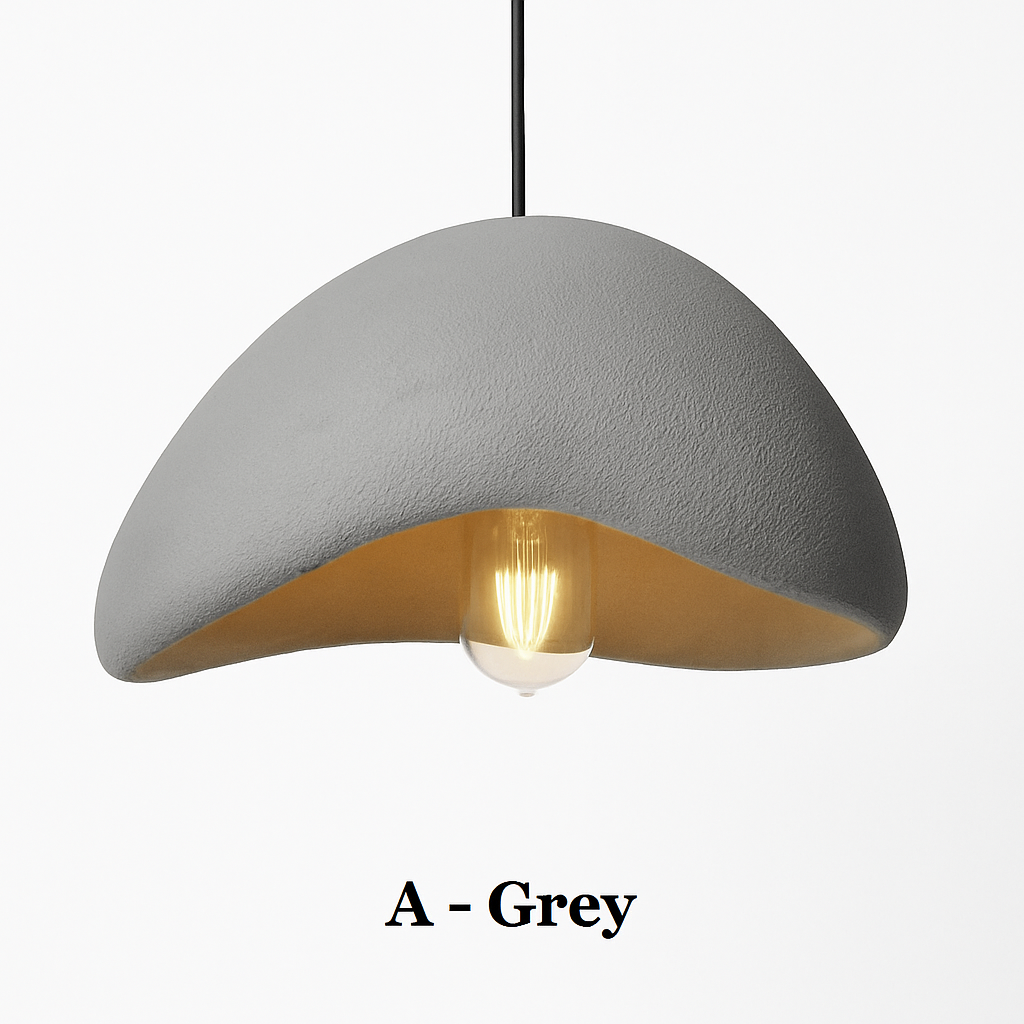 Minimalist designer LED pendant light with original Boaz shape - vue 8 sur 9