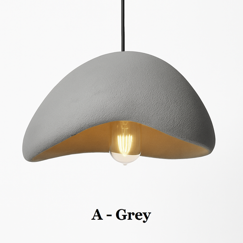 Minimalist designer LED pendant light with original Boaz shape - vue 9 sur 9